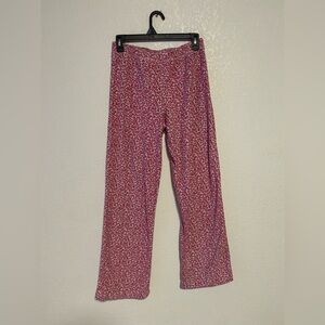 Isaac Mizrahi Pink And White Pajama Pants